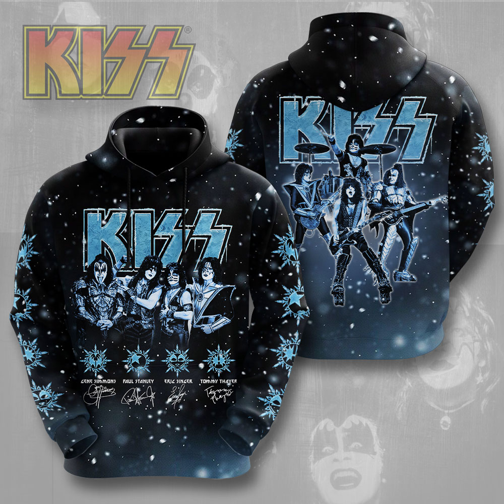 Kiss End Of The Road MenS 3D Hoodie Starry Night
