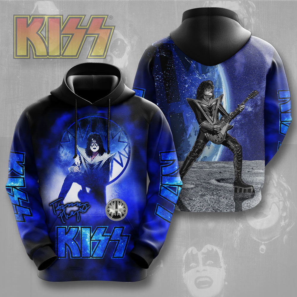 Kiss Blue Space Legacy Hoodie Electric Galaxy