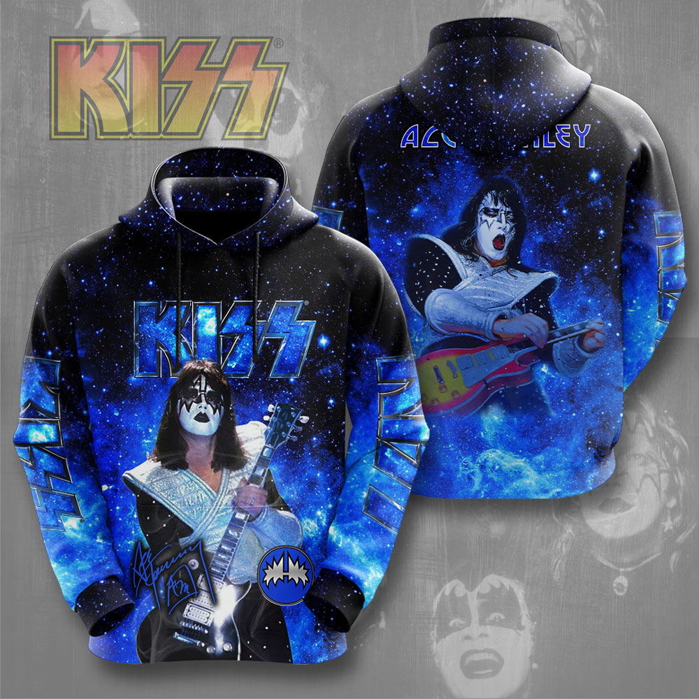 Kiss Ace Frehley Space Guitar Hoodie Limited 2025 Print