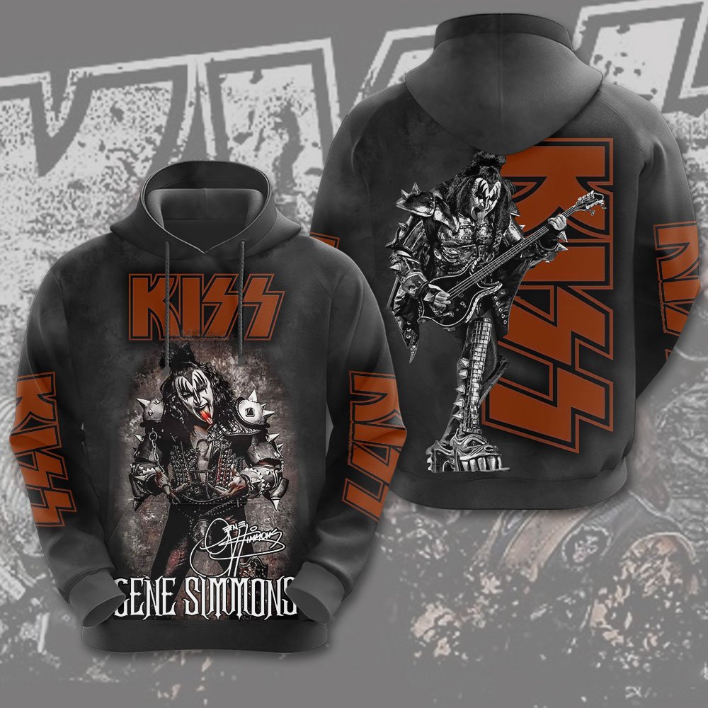 Kiss Gene Simmons Signature Tour Hoodie Black