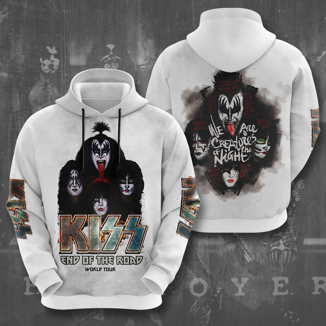 Kiss White Night Tour Hoodie End Of The Road