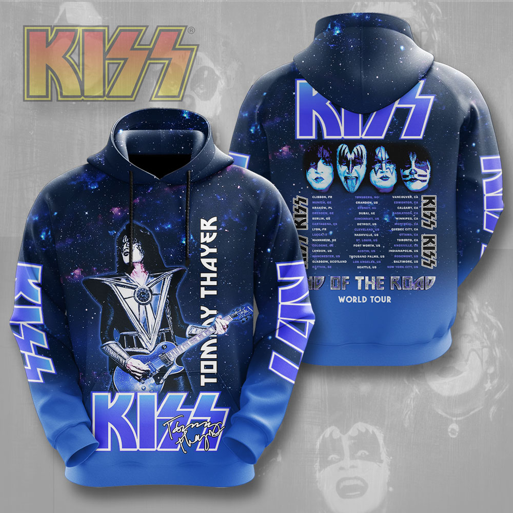Kiss Blue Tony Thayer Hoodie Space Stage Collection