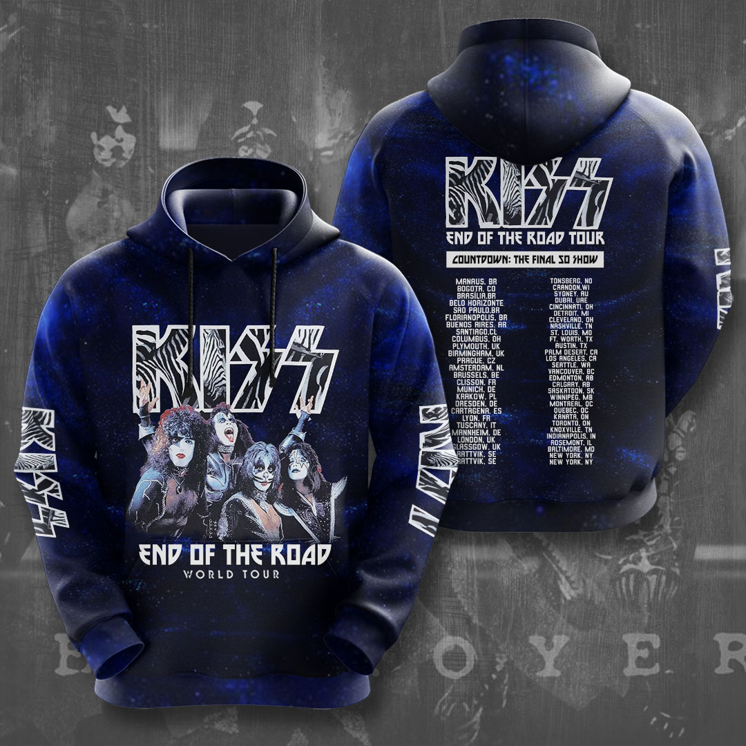 Kiss Blue Classic Stage Hoodie Lightning Legacy Version