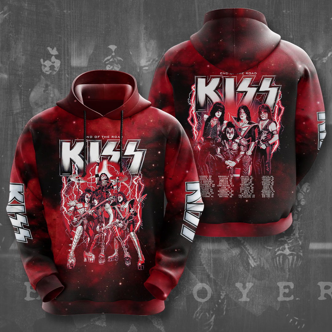 Kiss Red Inferno Tour Hoodie The Flame Returns