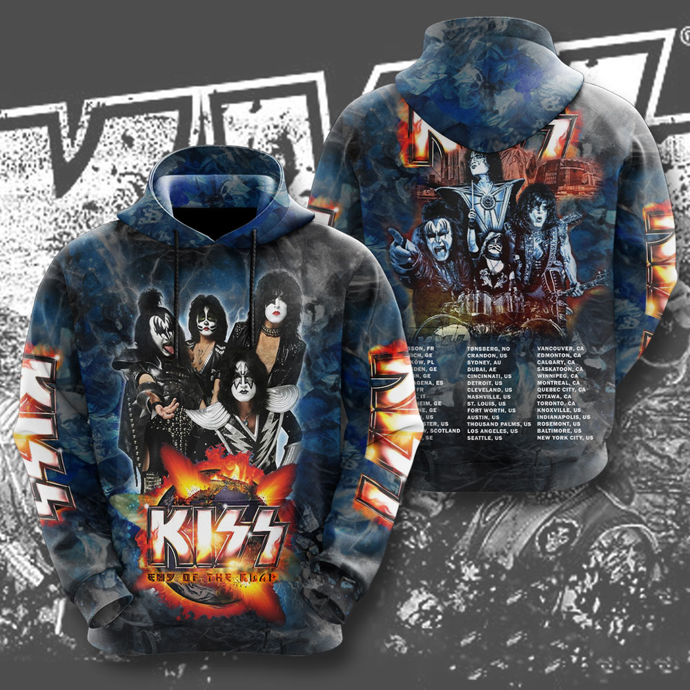 Kiss Red Inferno Tour Hoodie Hot Stage Fire