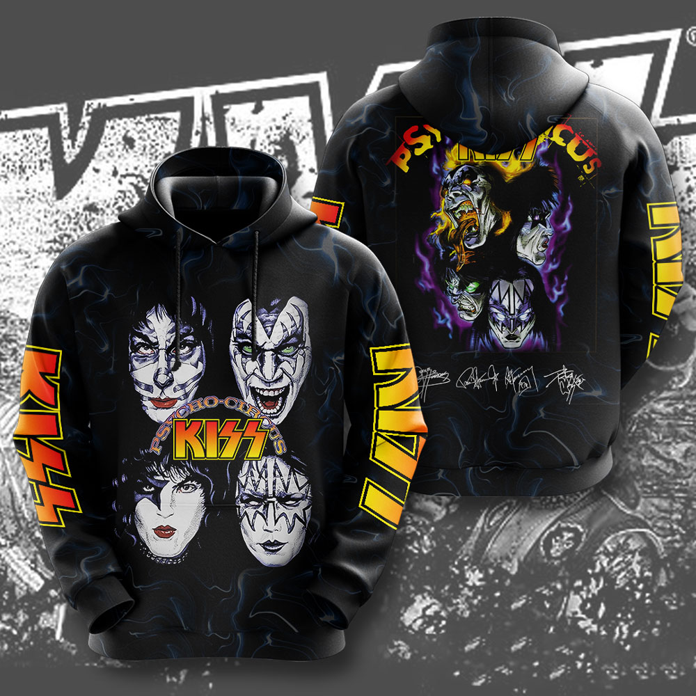 Kiss Psycho Circus Tribute Hoodie Limited Print