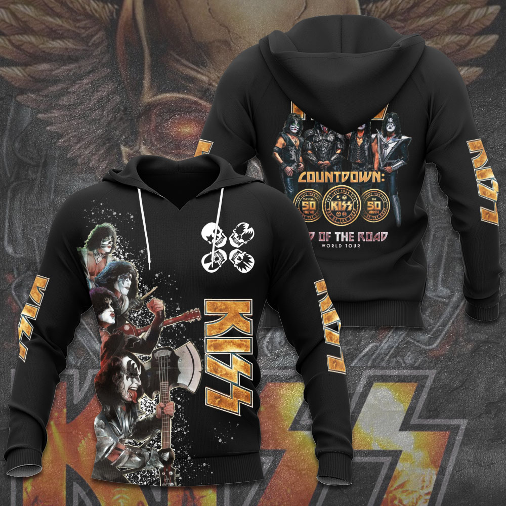 Kiss Countdown Anniversary Hoodie Metallic Black