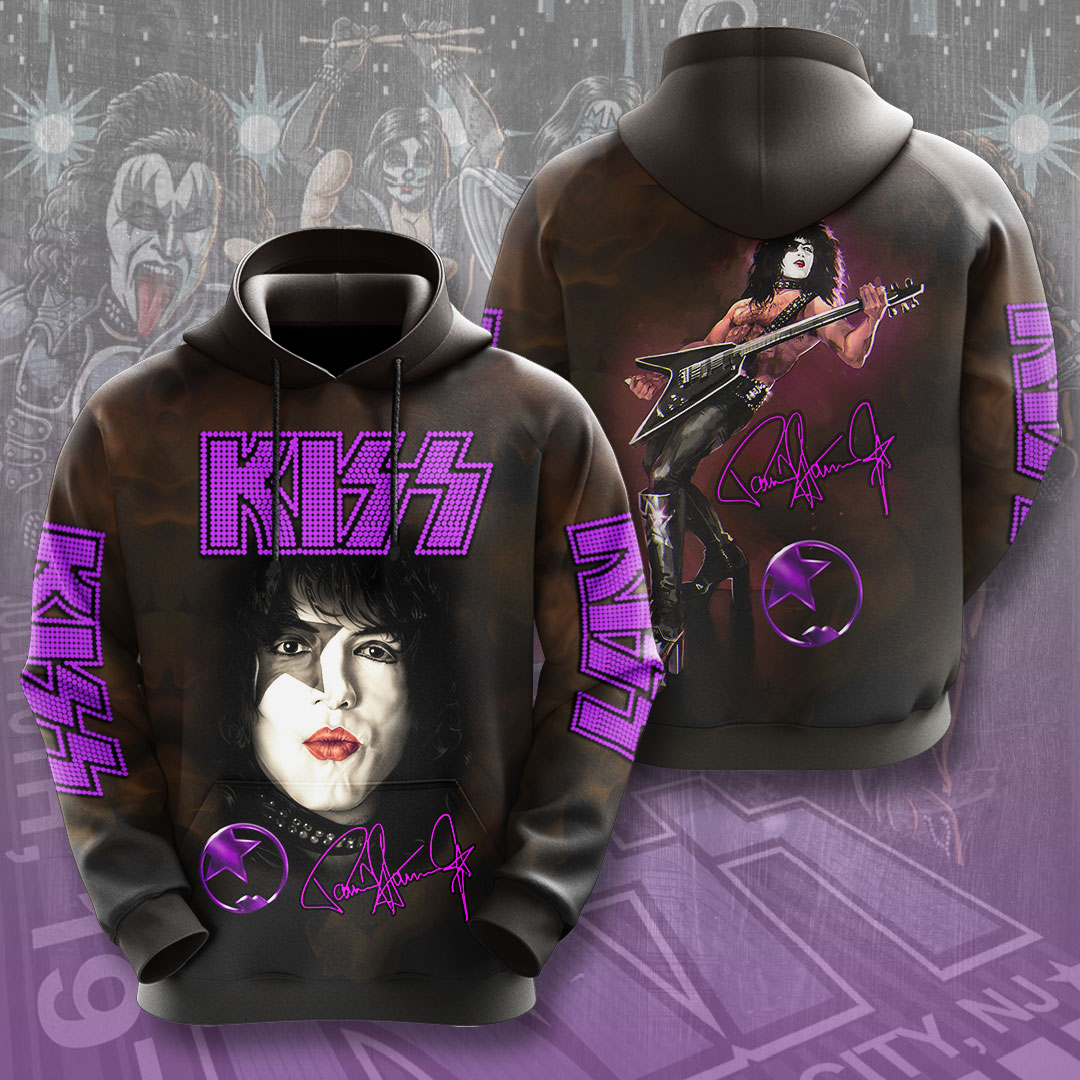 Kiss Purple Starchild Graphic Hoodie Stage Performance Tribute