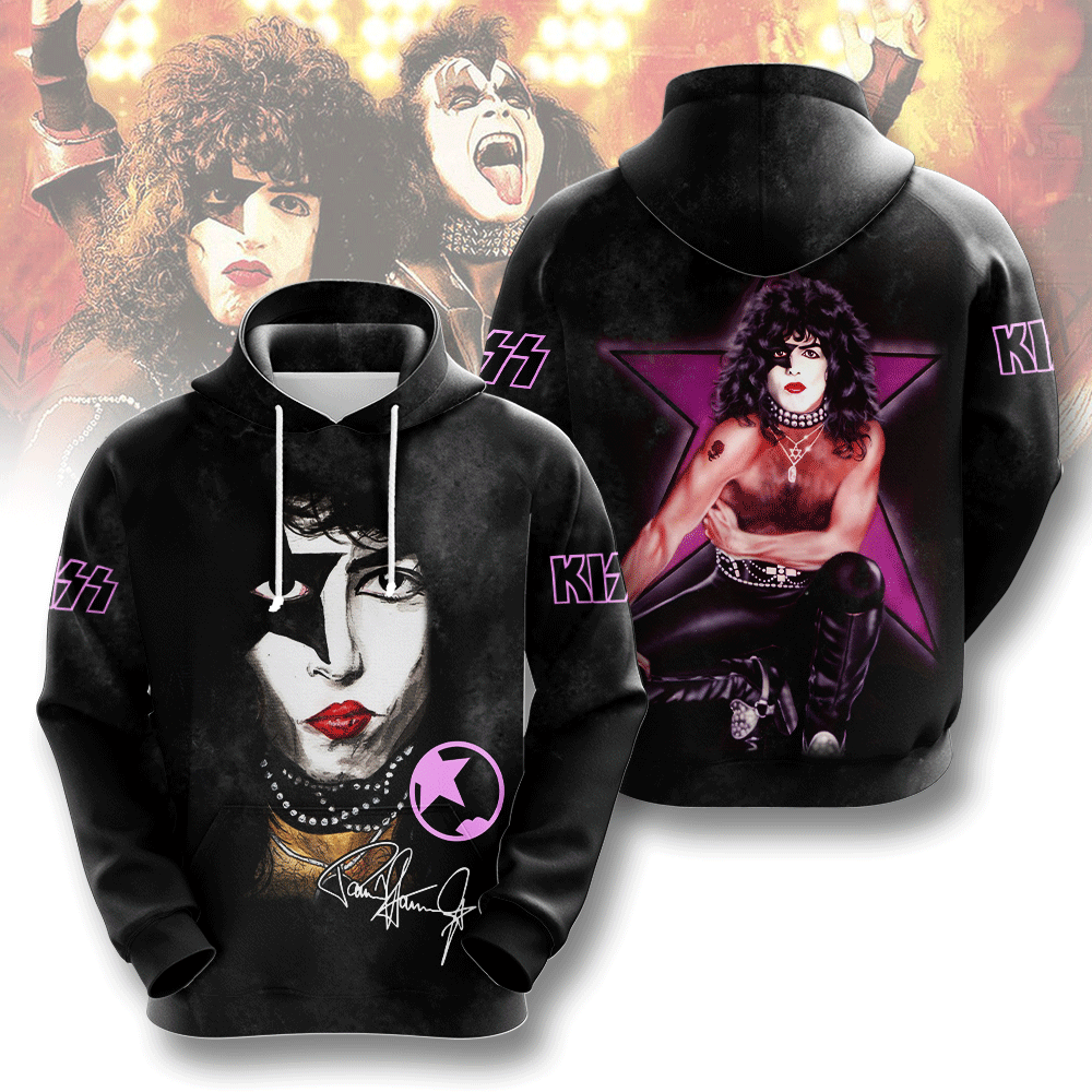 Kiss Blue Lightning Stage Hoodie Signature Series