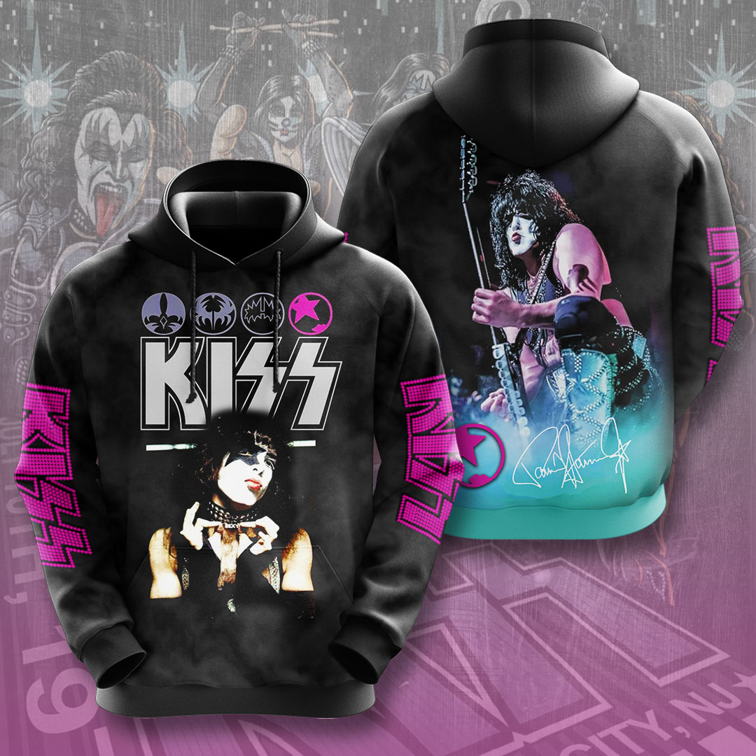 Kiss Tour Portraihoodie Retro Purple Stage Collection