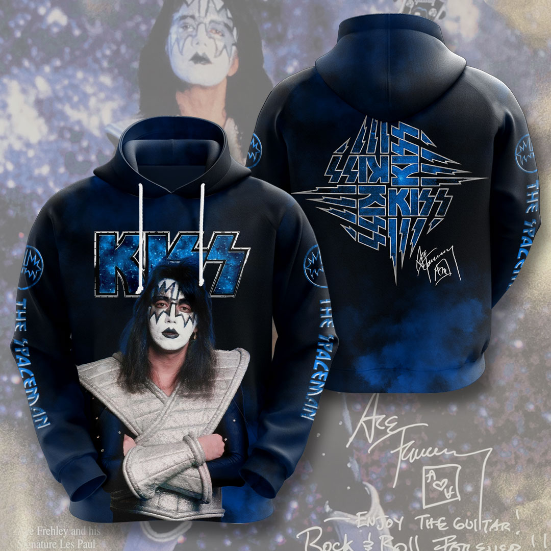 Kiss The Spaceman Blue Signature Hoodie Cosmic Tour