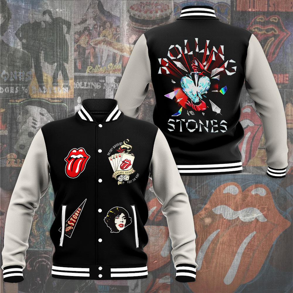 The Rolling Stones Music Baseball Jacket For Fan