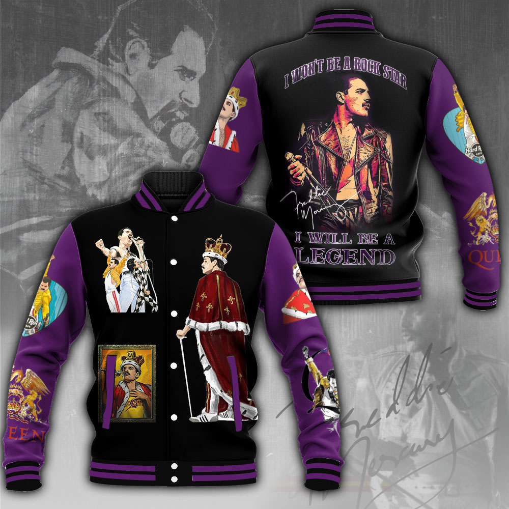 Freddie Mercury Music Baseball Jacket For Fan