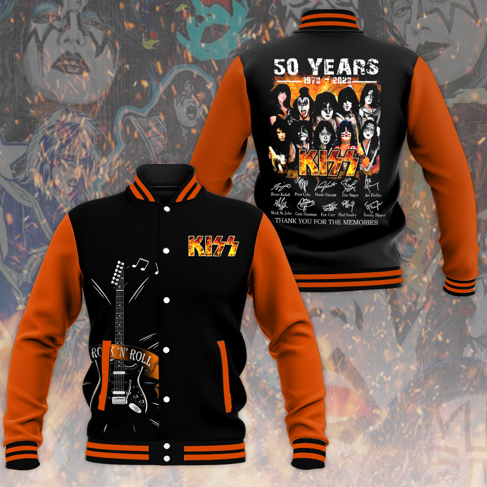 Kiss Band Music Baseball Jacket For Fan