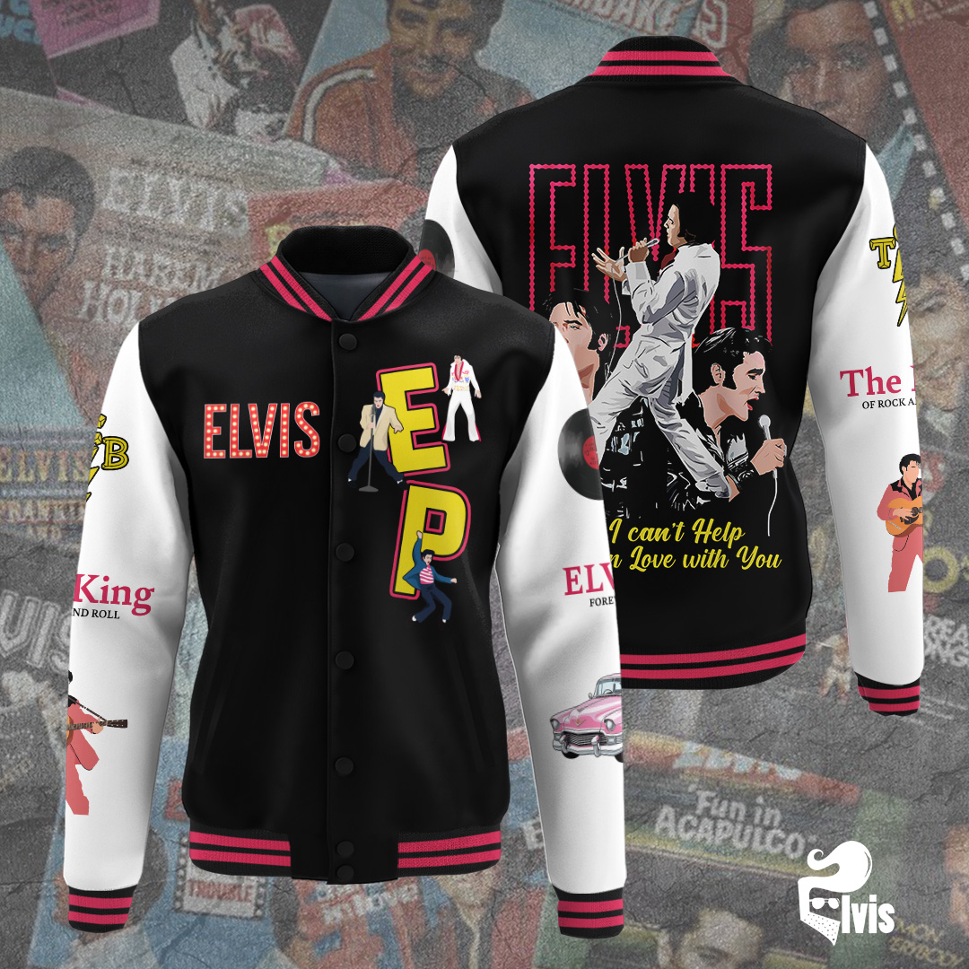 Elvis Presley Music Baseball Jacket For Fan