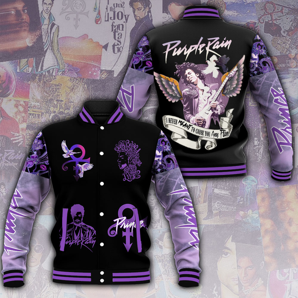 Prince Music Baseball Jacket For Fan