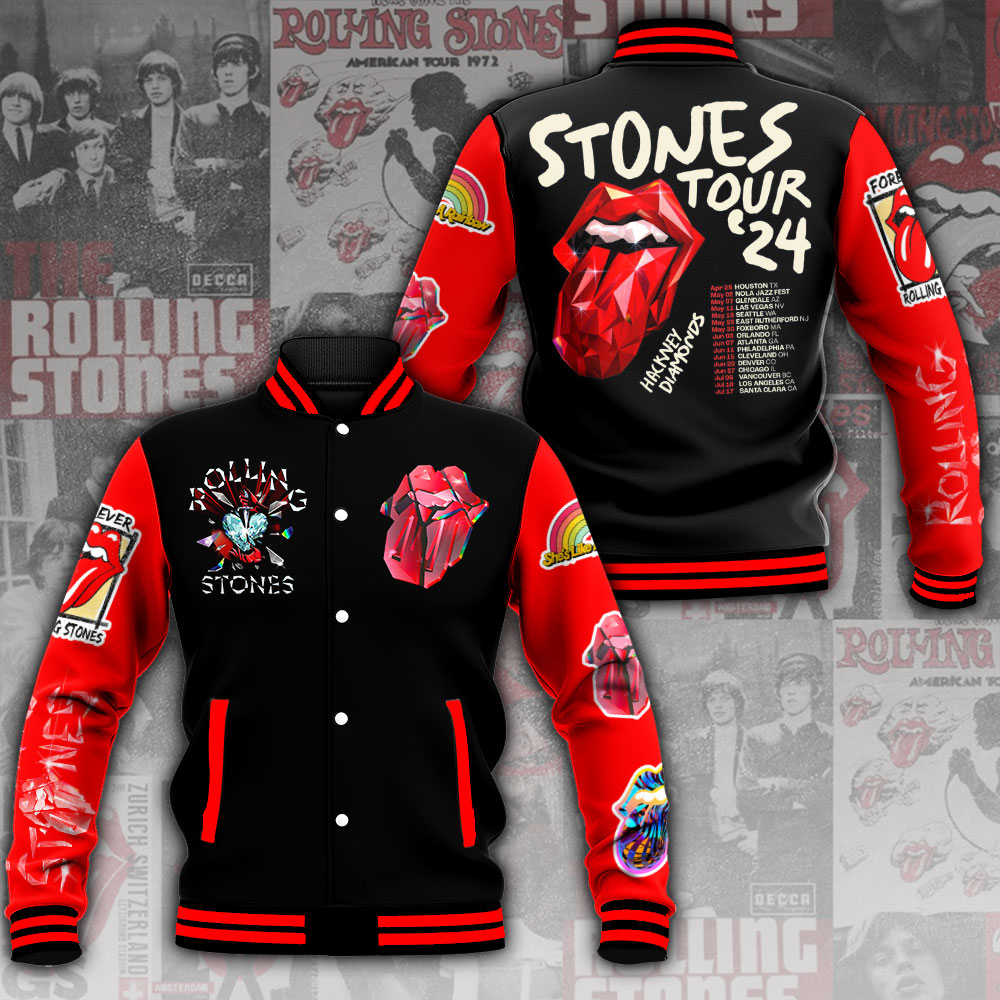 The Rolling Stones Music Baseball Jacket For Fan