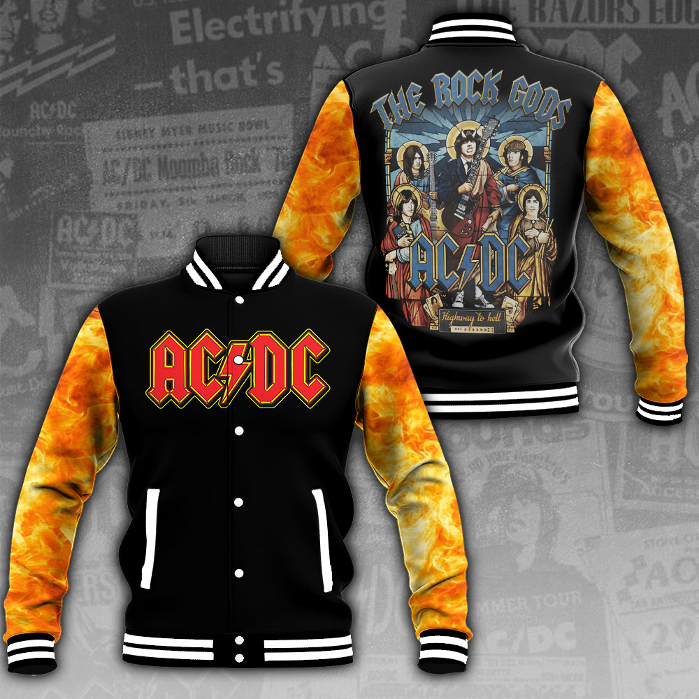 Ac/Dc Music Baseball Jacket For Fan
