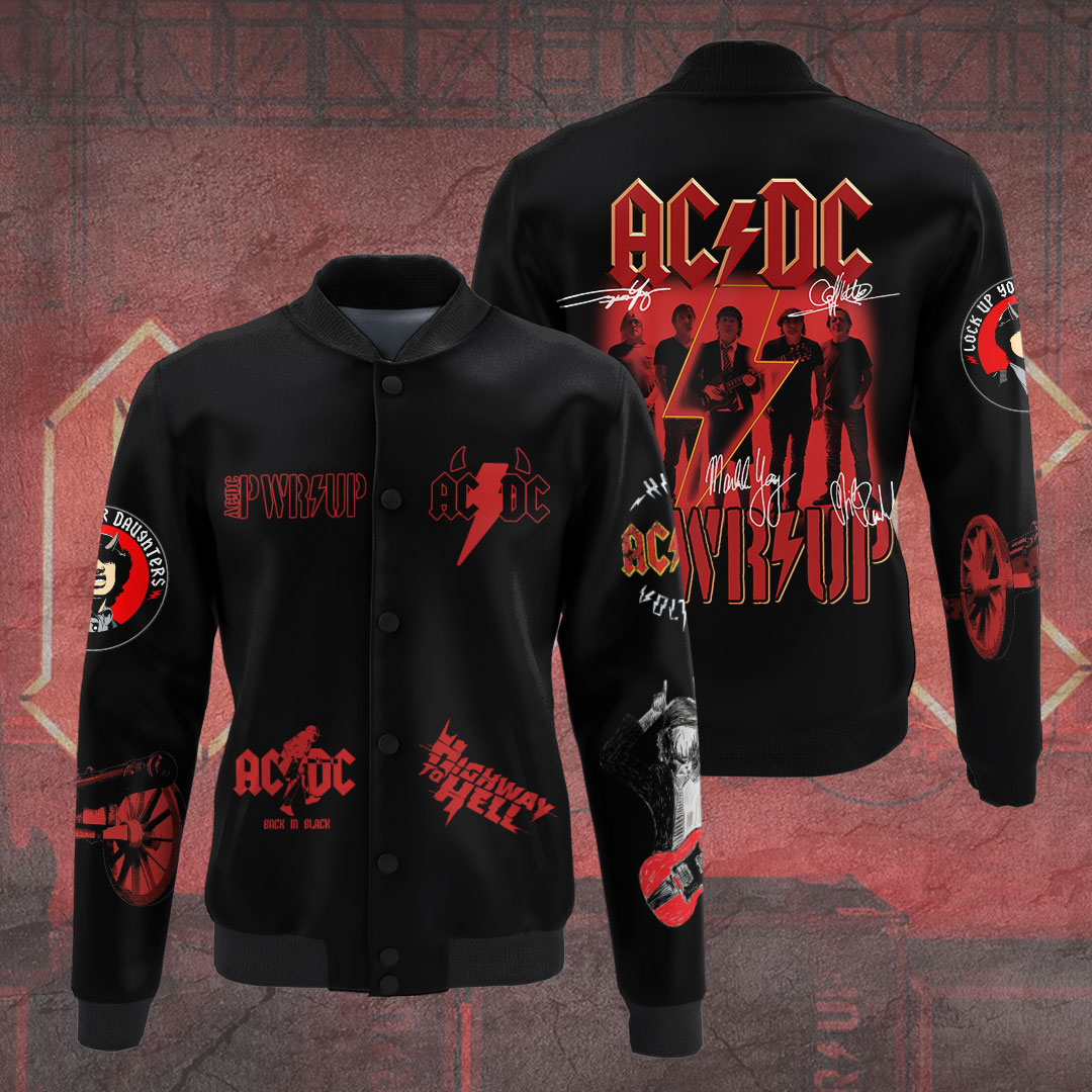 Ac/Dc Music Baseball Jacket For Fan