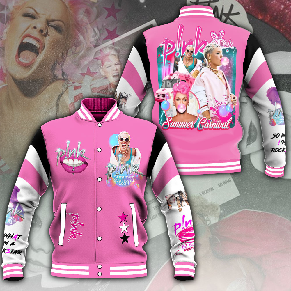 P!Nk Music Baseball Jacket For Fan