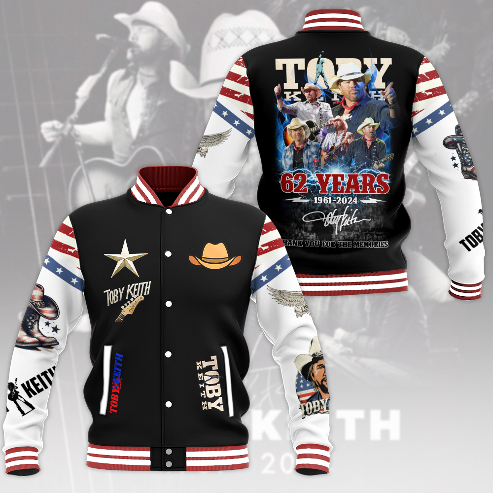Toby Keith Music Baseball Jacket For Fan