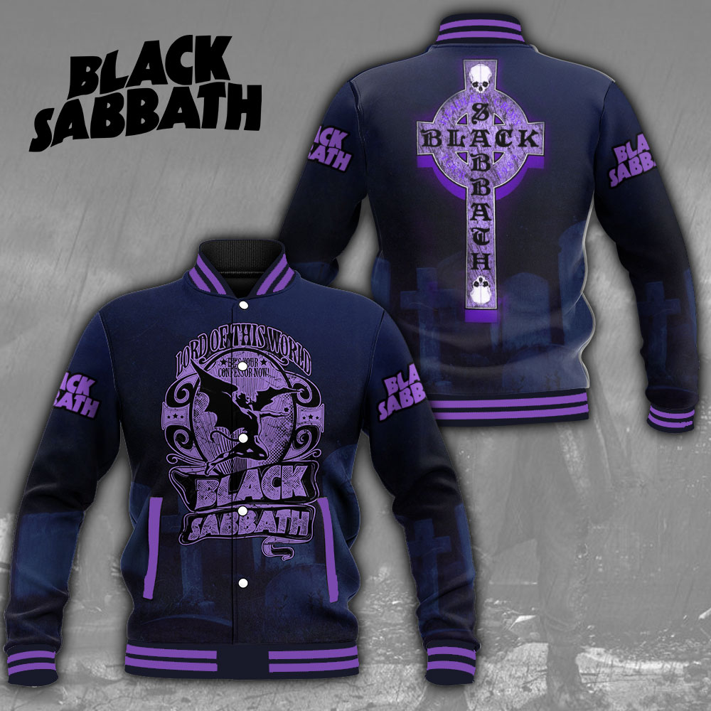 Black Sabbath Music Baseball Jacket For Fan