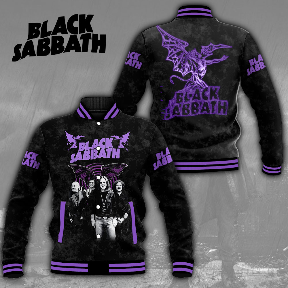 Black Sabbath Music Baseball Jacket For Fan