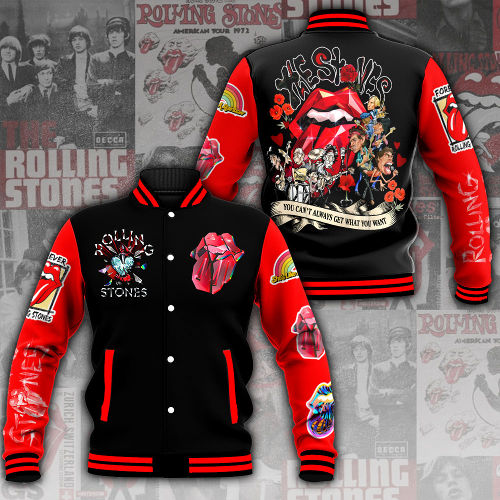 The Rolling Stones Music Baseball Jacket For Fan