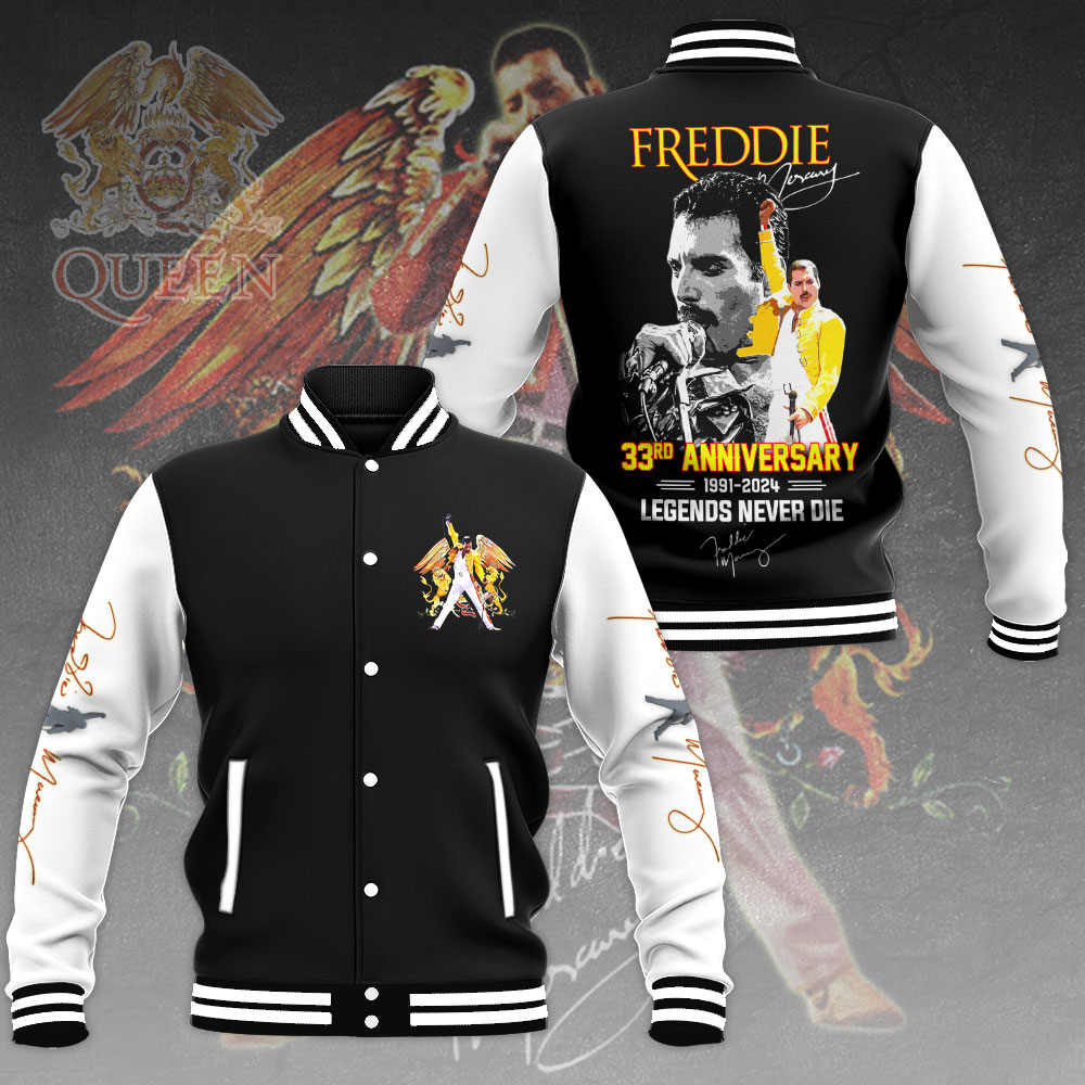 Freddie Mercury Music Baseball Jacket For Fan