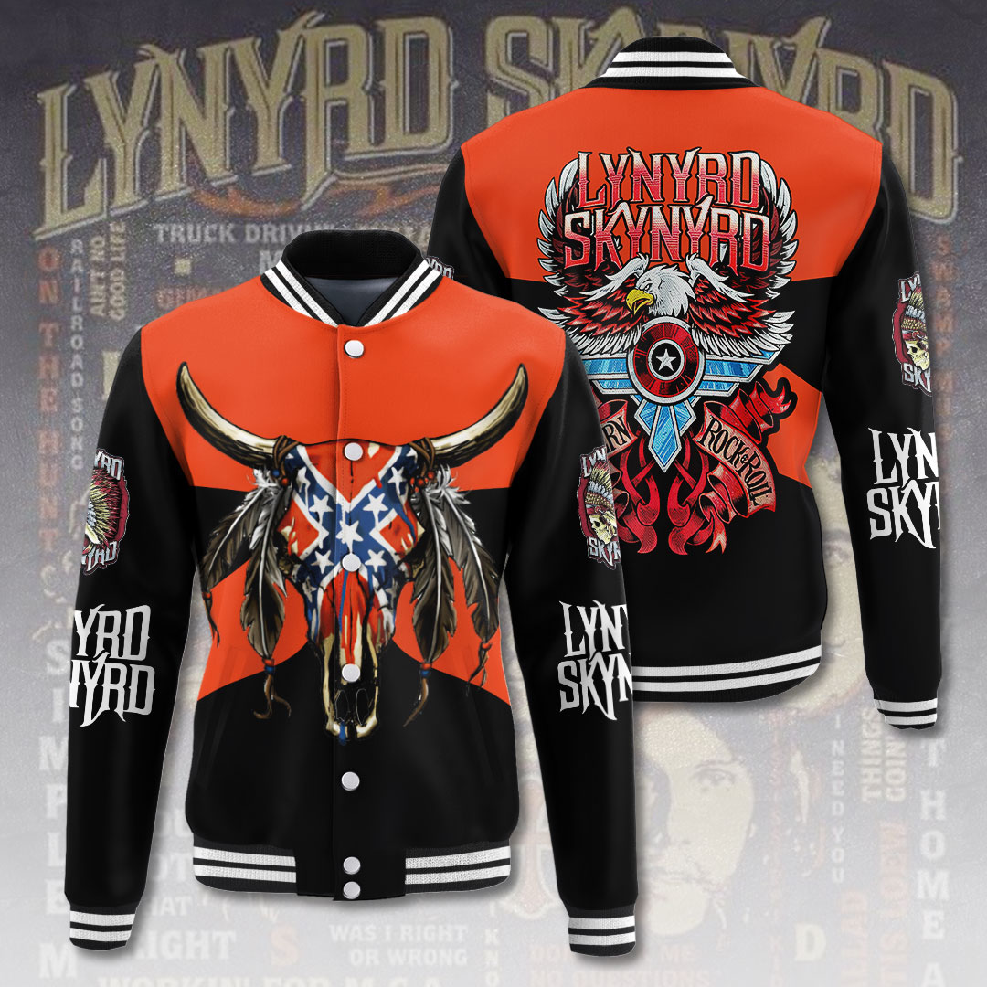 Lynyrd Skynyrd Music Baseball Jacket For Fan