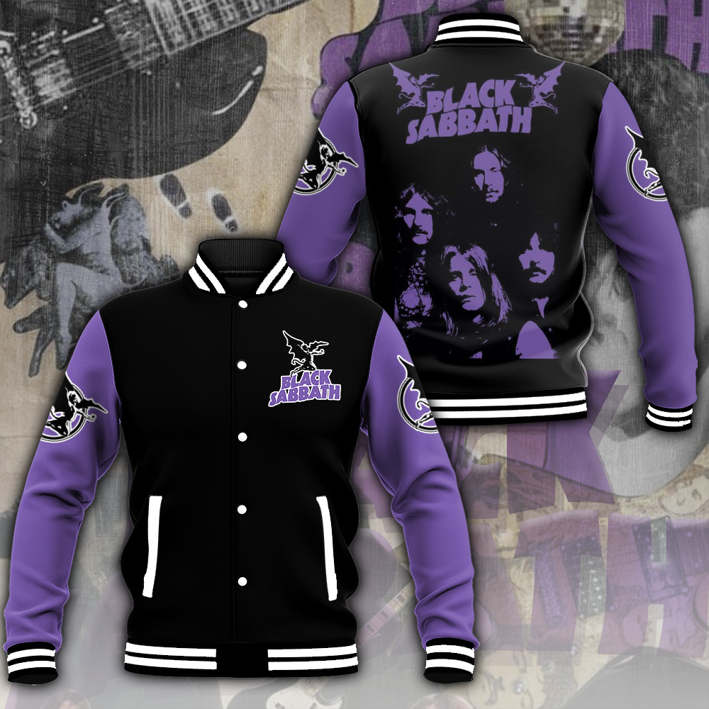 Black Sabbath Music Baseball Jacket For Fan