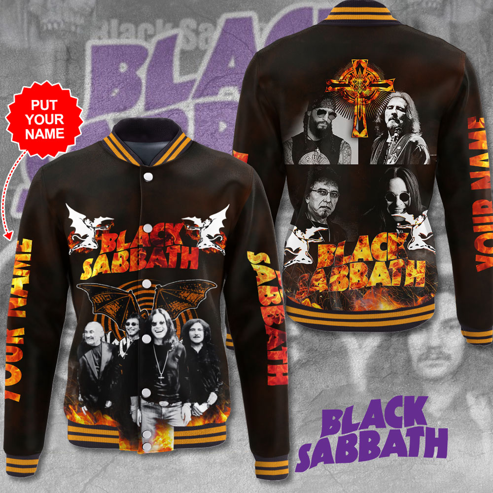 Black Sabbath Music Baseball Jacket For Fan