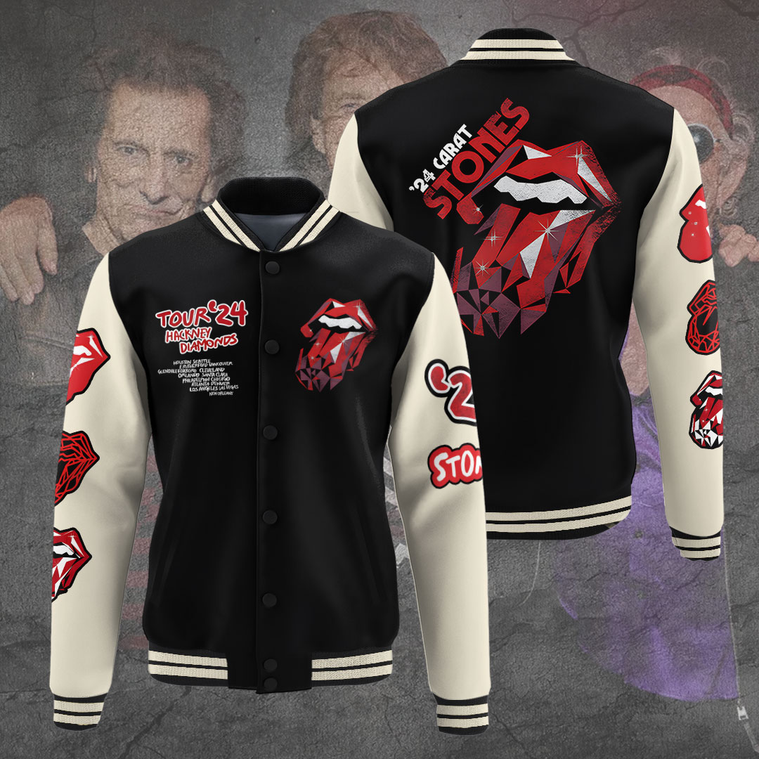 The Rolling Stones Music Baseball Jacket For Fan