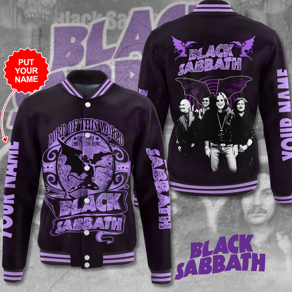 Black Sabbath Music Baseball Jacket For Fan