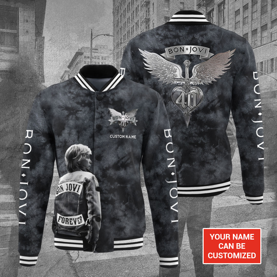 Bon Jovi Music Baseball Jacket For Fan
