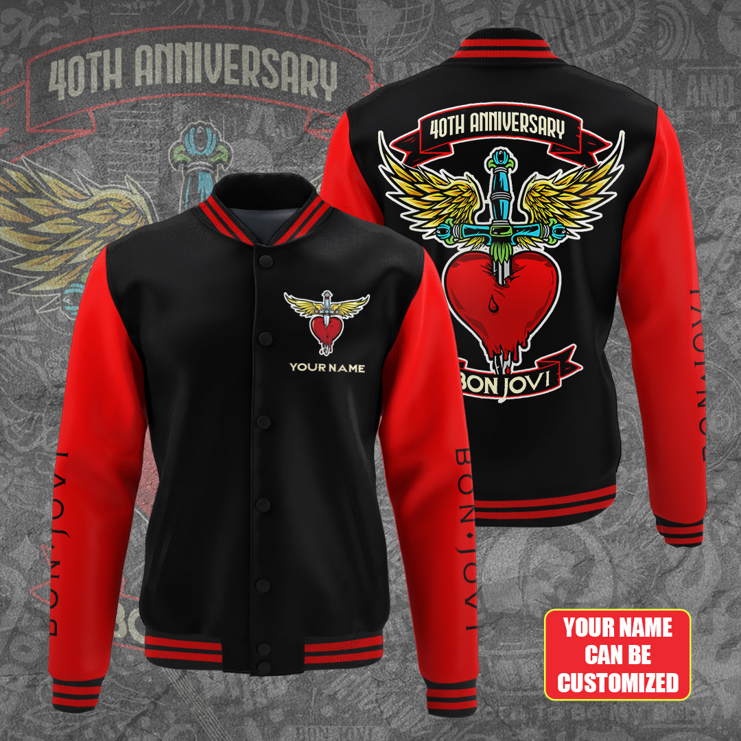 Bon Jovi Music Baseball Jacket For Fan