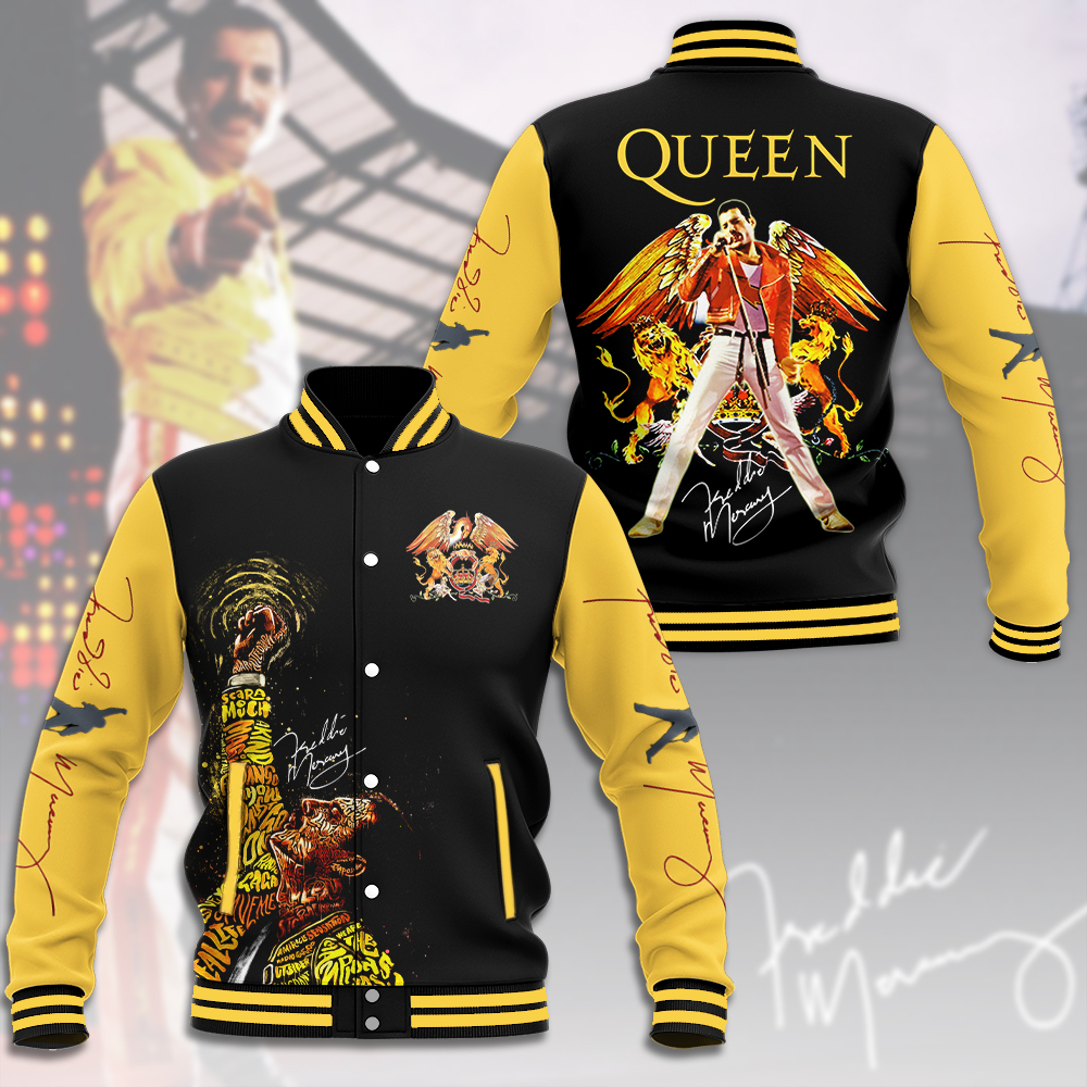 Freddie Mercury Music Baseball Jacket For Fan