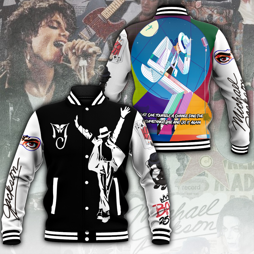 Michael Jackson Music Baseball Jacket For Fan