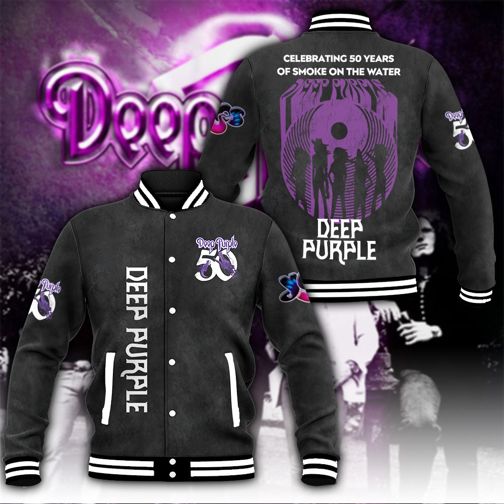 Deep Purple Music Baseball Jacket For Fan