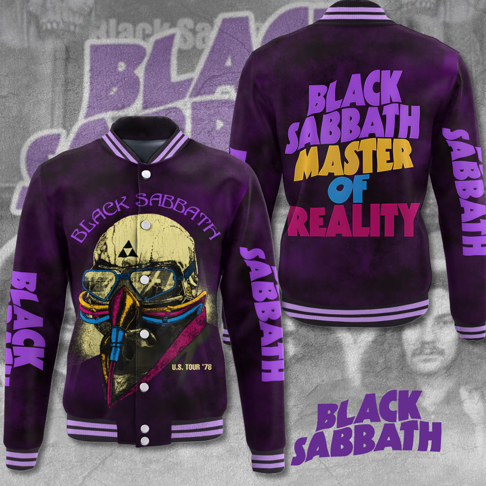 Black Sabbath Music Baseball Jacket For Fan