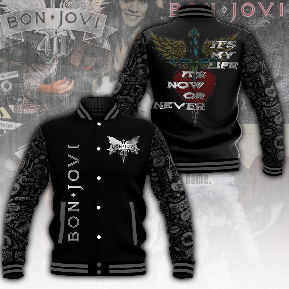 Bon Jovi Music Baseball Jacket For Fan