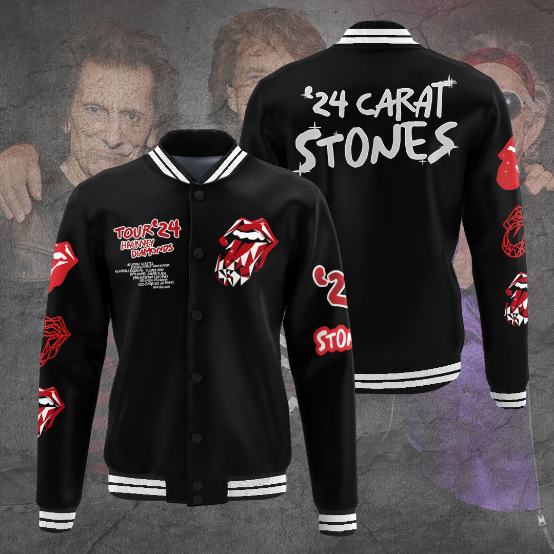 The Rolling Stones Music Baseball Jacket For Fan