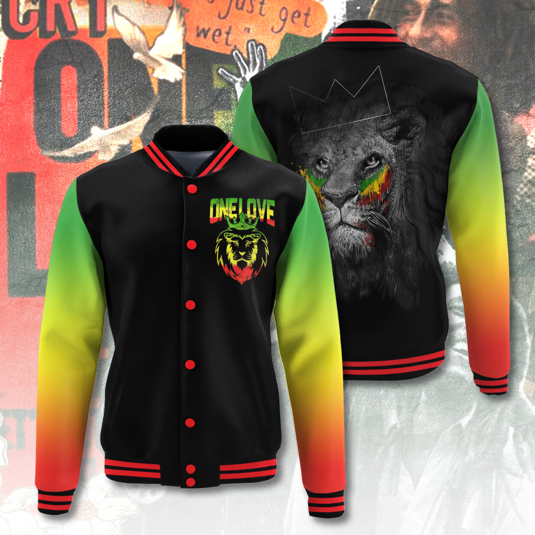 Bob Marley Music Baseball Jacket For Fan