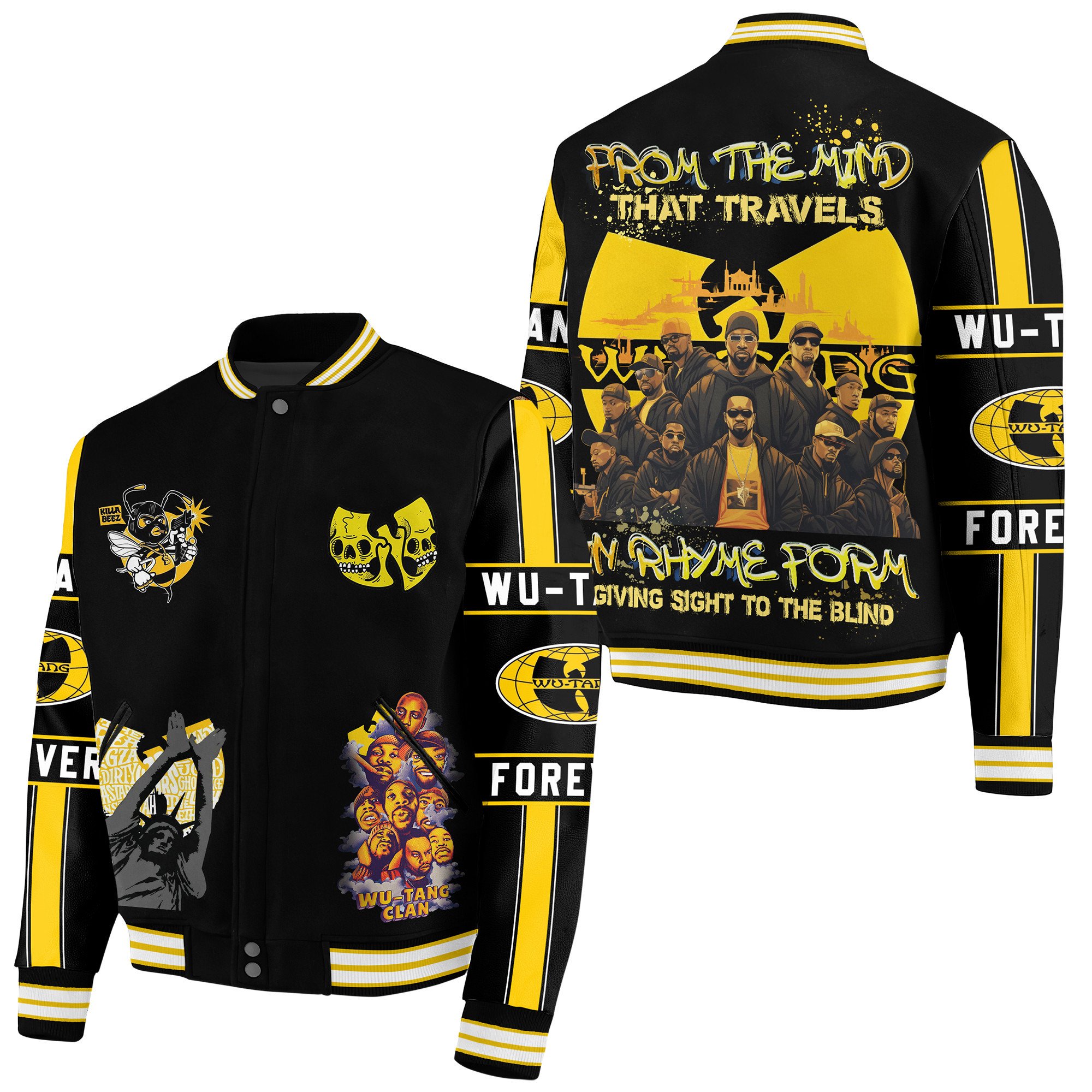 Wu Tang New Bomber Baseball Jacket For Fan