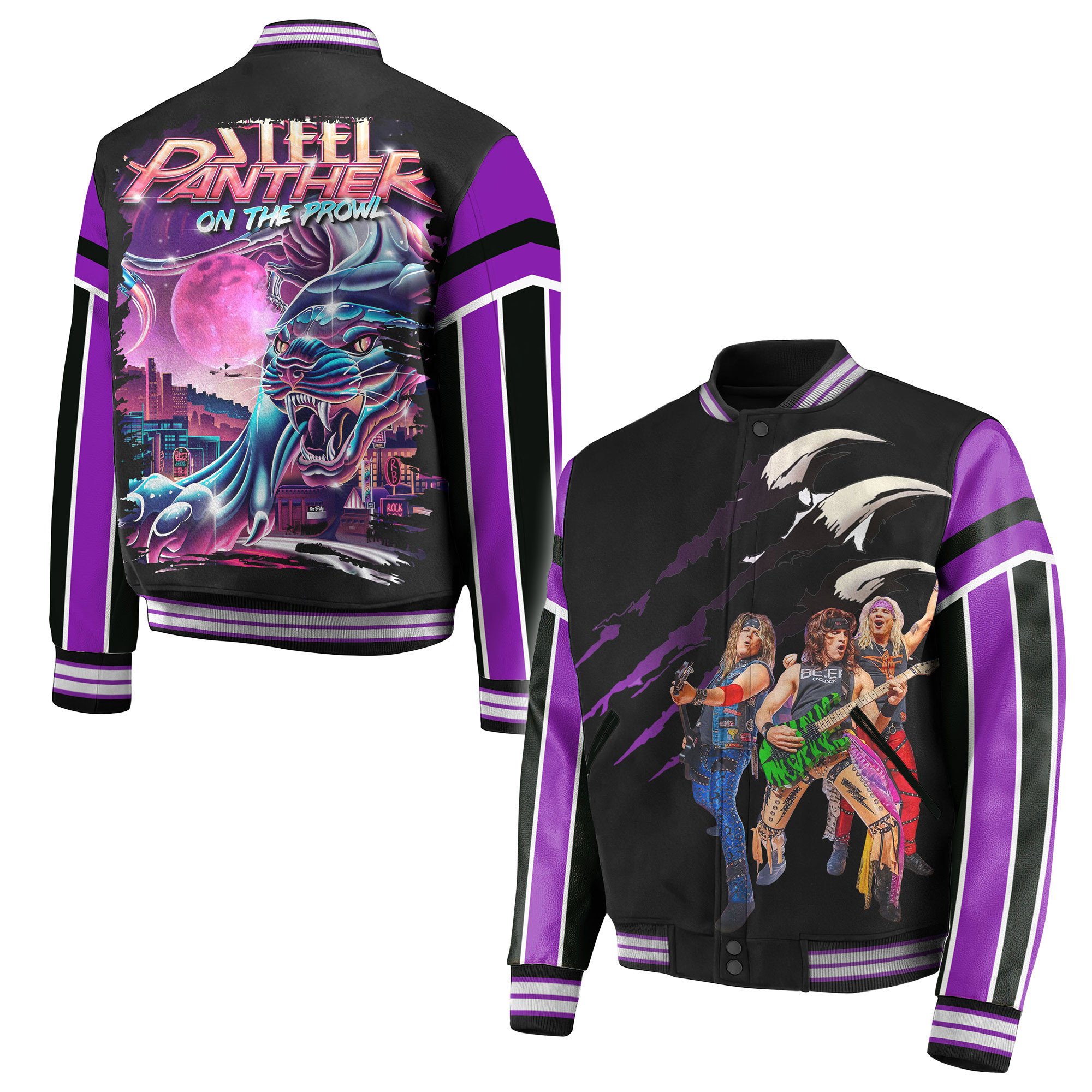 Steel Panther Pink New Bomber Baseball Jacket For Fan