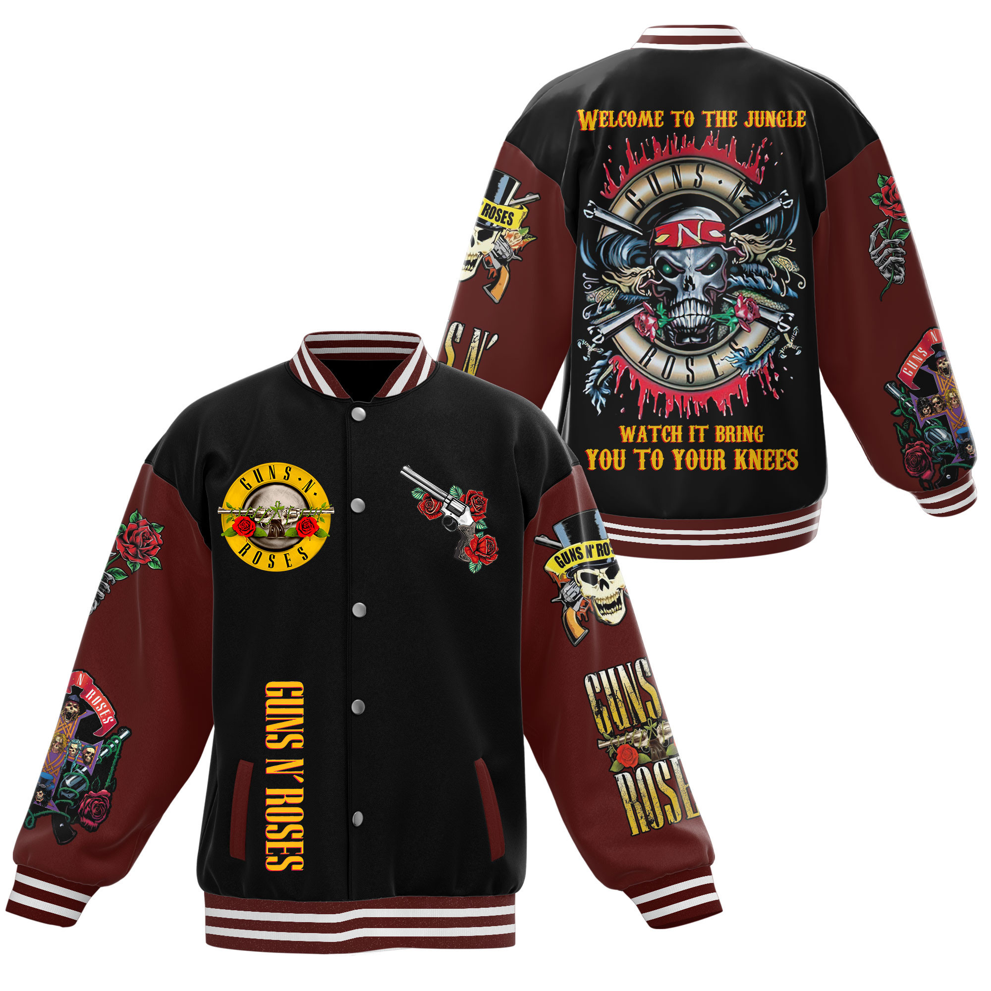Guns N Roses New Bomber Baseball Jacket For Fan