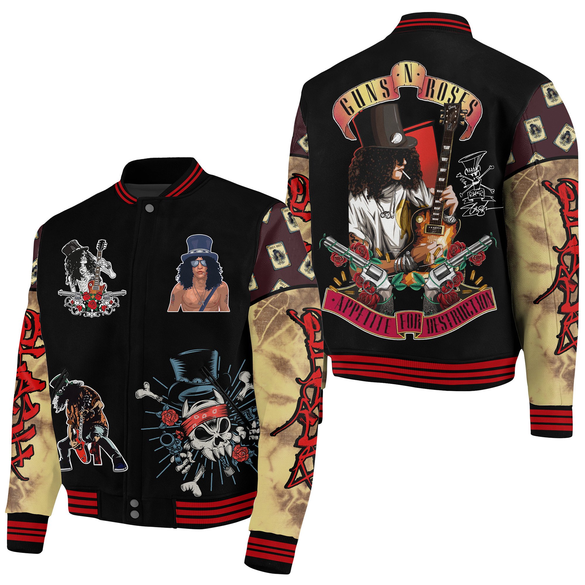 Guns N Roses New Bomber Baseball Jacket For Fan