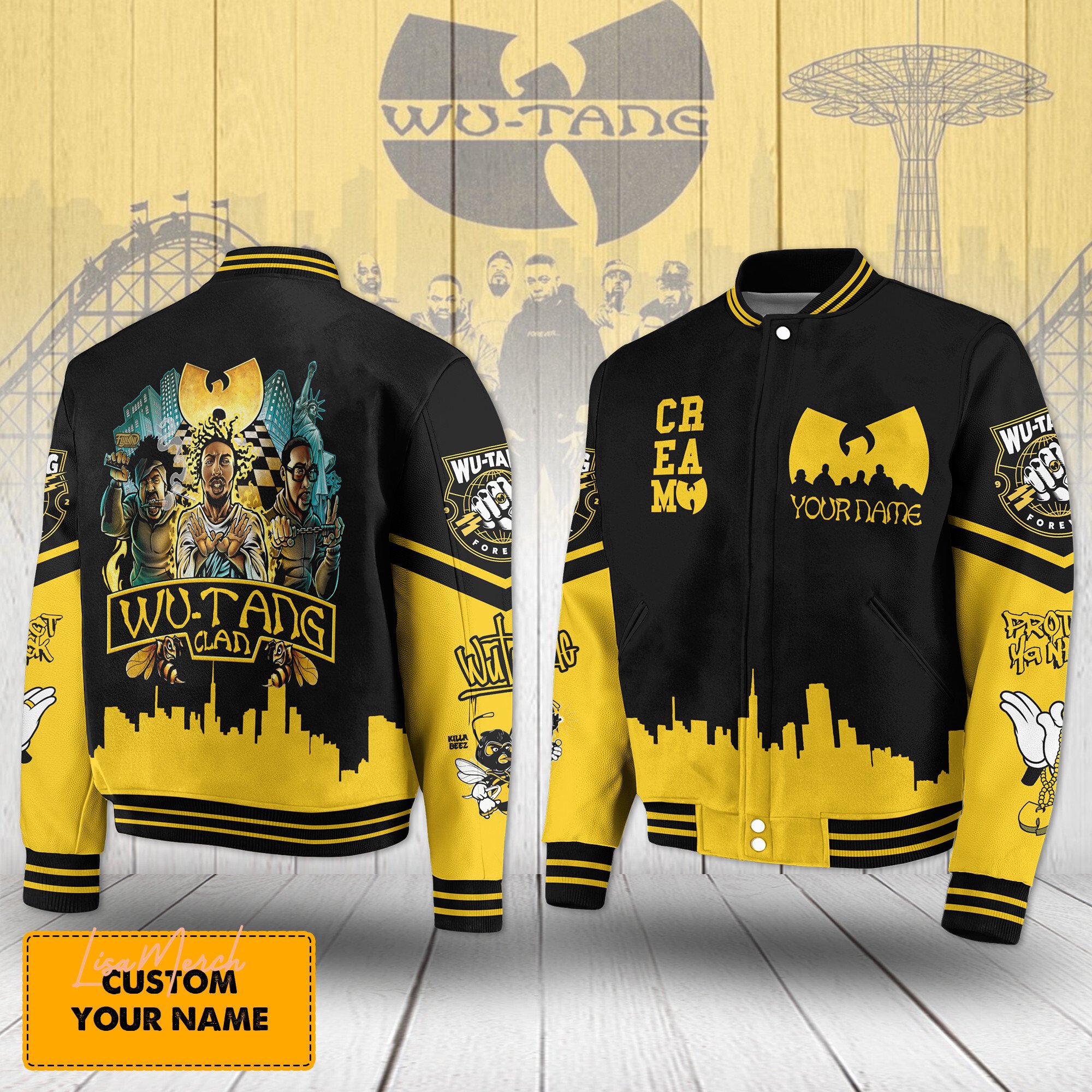 Wu Tang New Bomber Baseball Jacket For Fan