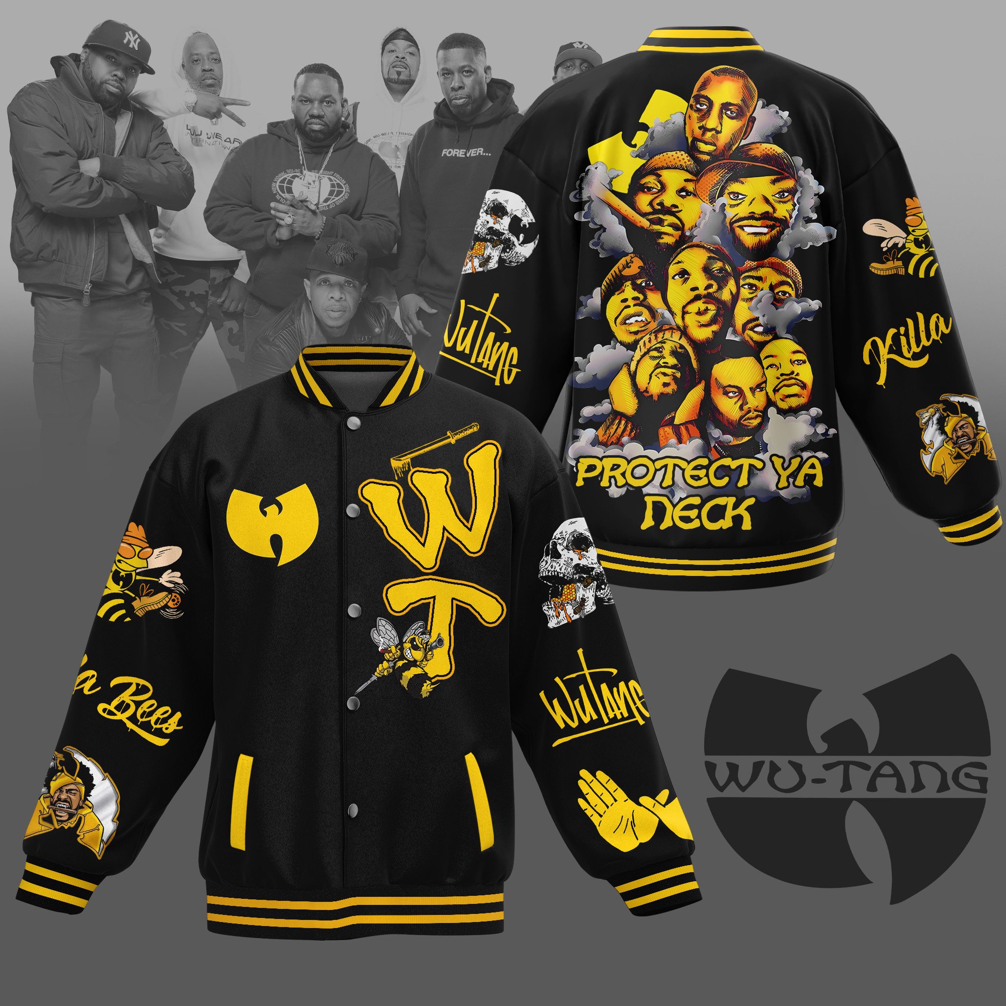 Wu Tang New Bomber Baseball Jacket For Fan