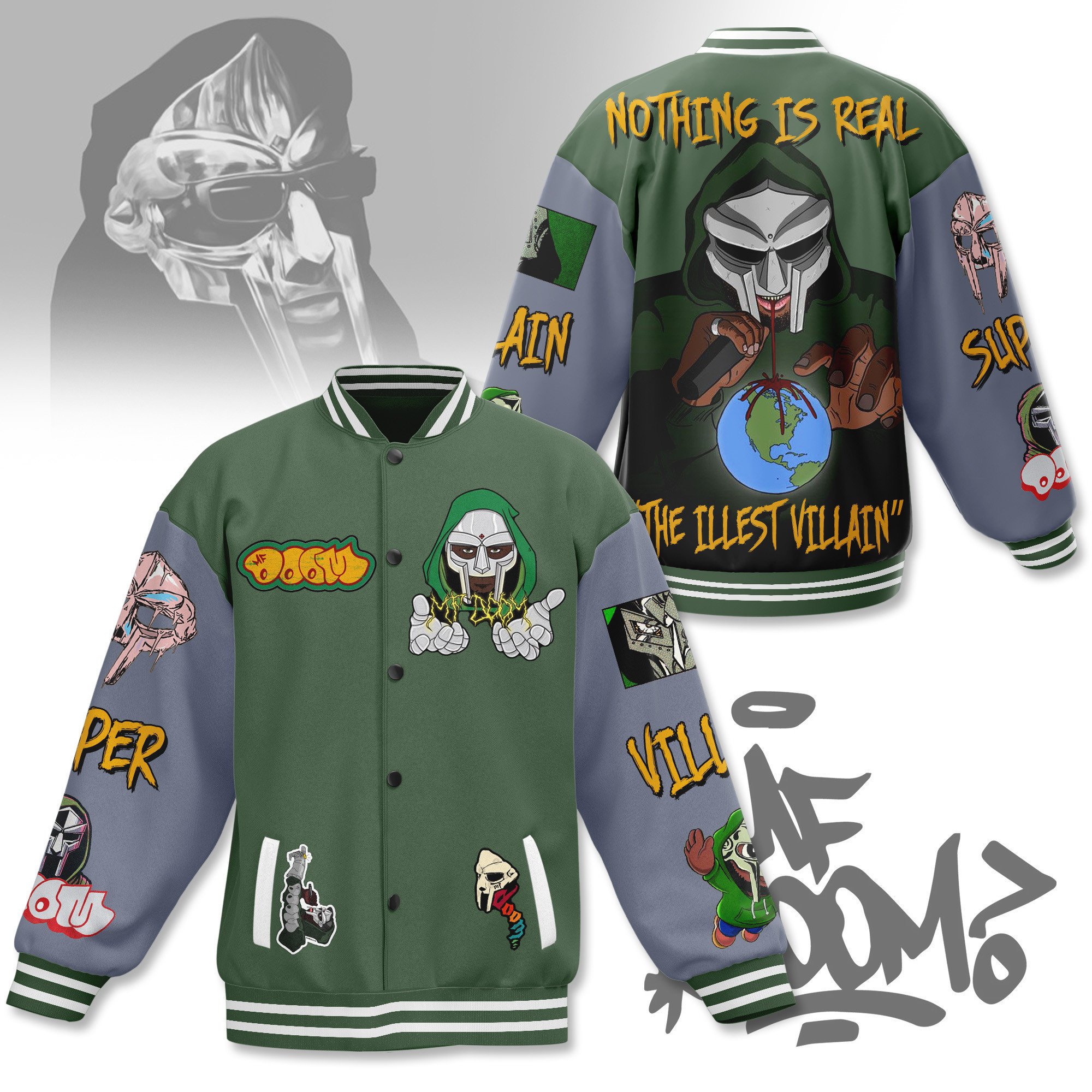 Mf Doom New Bomber Baseball Jacket For Fan